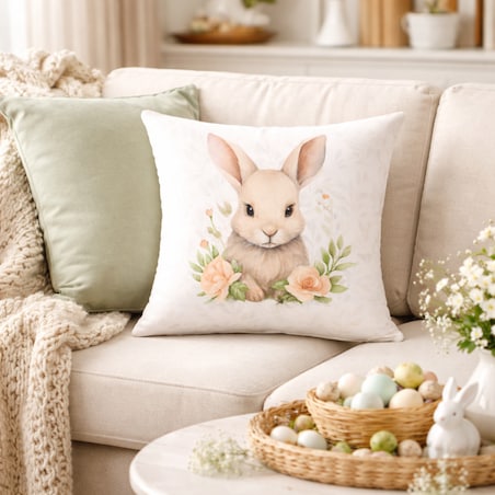 Ozdobna poszewka Zajączek 45x45