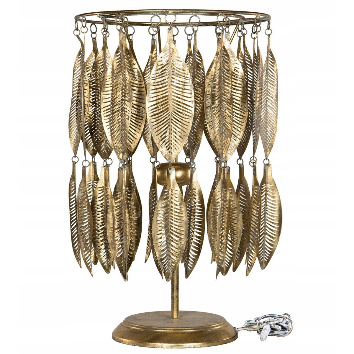 LAMPA LUMMIG liście stołowa złota XL