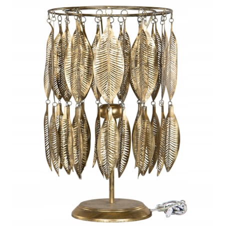 LAMPA LUMMIG liście stołowa złota XL