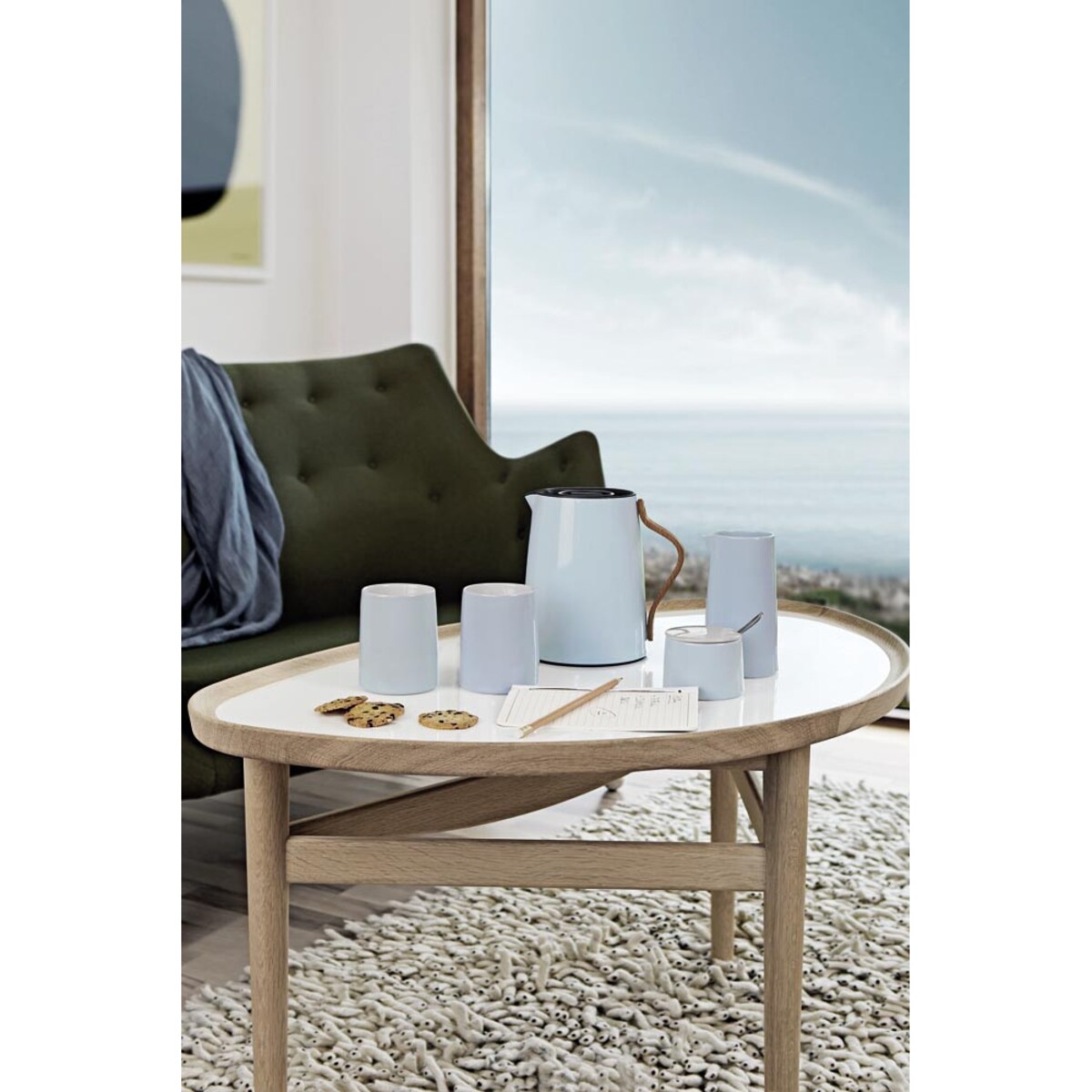 Dzbanek termiczny do herbaty niebieskoszary Emma, 1000 ml, Stelton