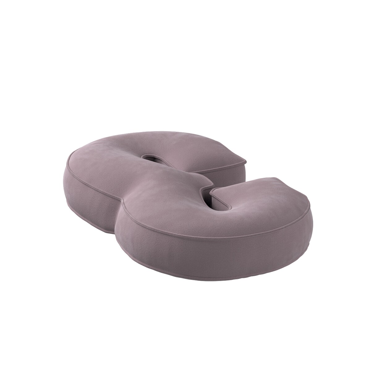 Poduszka Cyferka 3, zgaszony róż, 25 x 40 cm, Posh Velvet