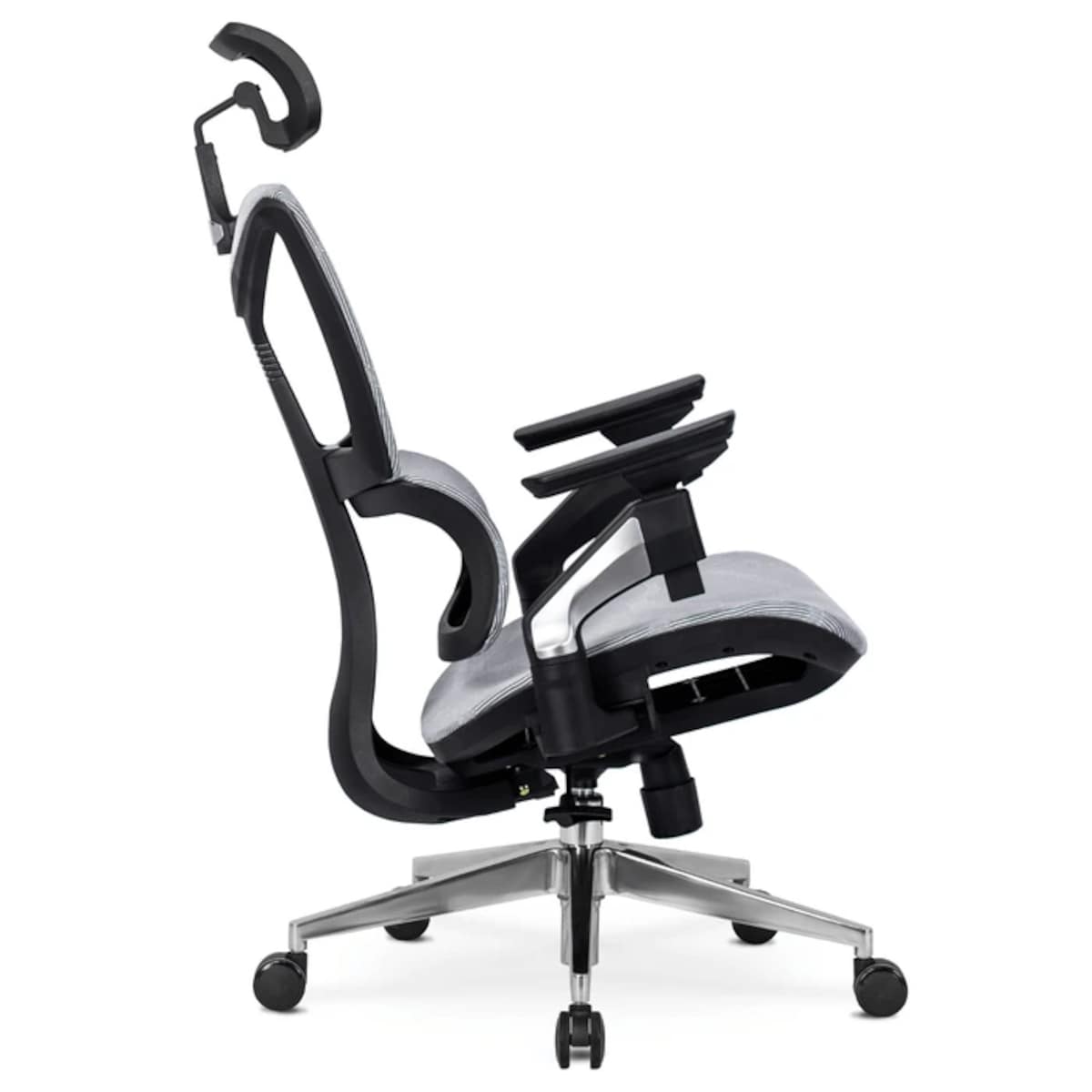 Fotel biurowy obrotowy ergonomiczny do biurka szary MARTIN
