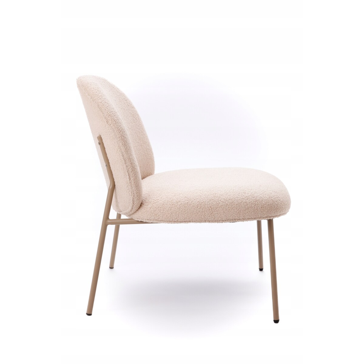 Krzesło VENTO Kremowe Beżowe Tapicerowane Nowoczesne Do Jadalni Salonu