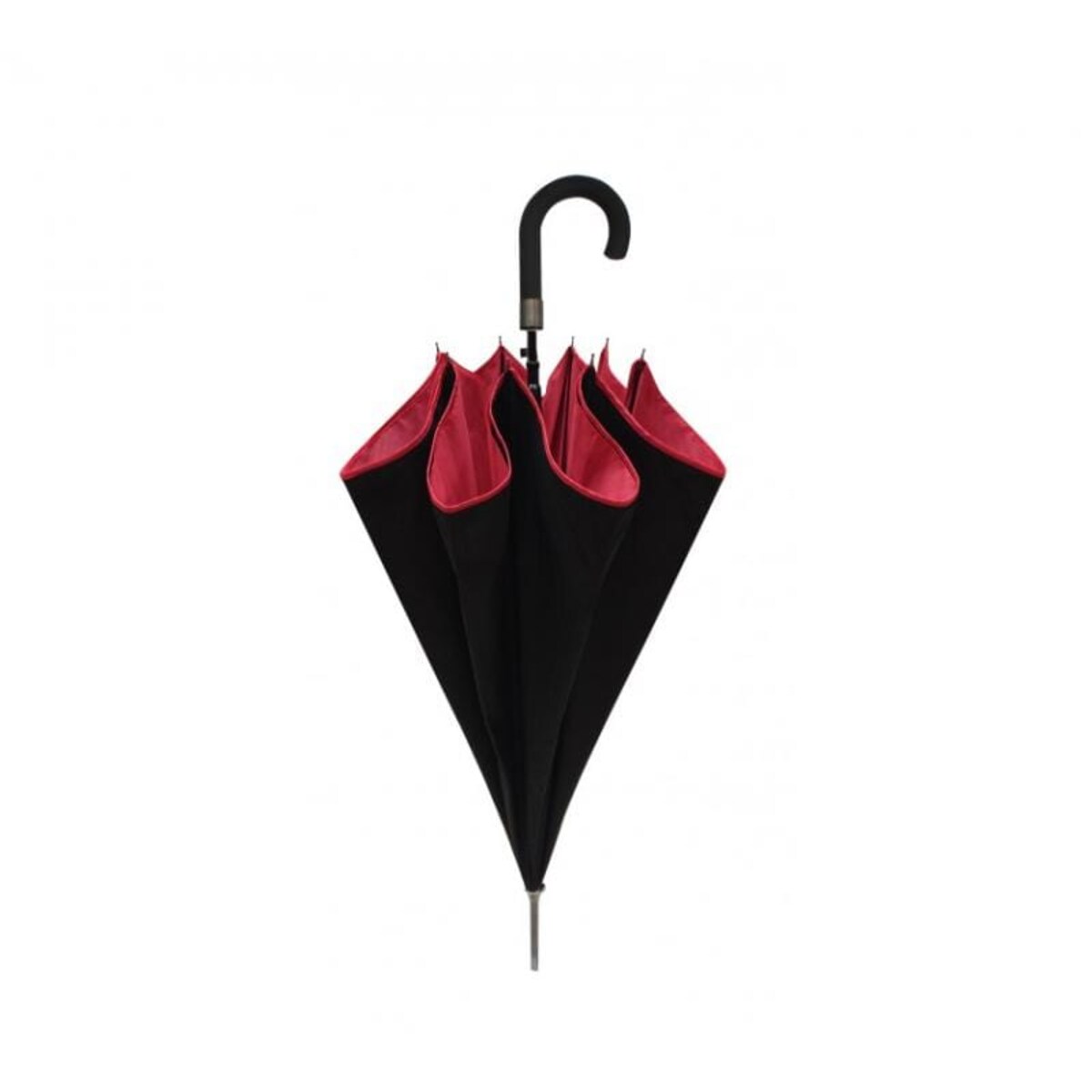 Długi parasol podwójna tkanina, czerwony