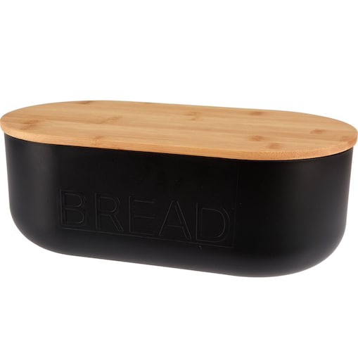 Chlebak z bambusową pokrywką, 35 x 19 x 12 cm