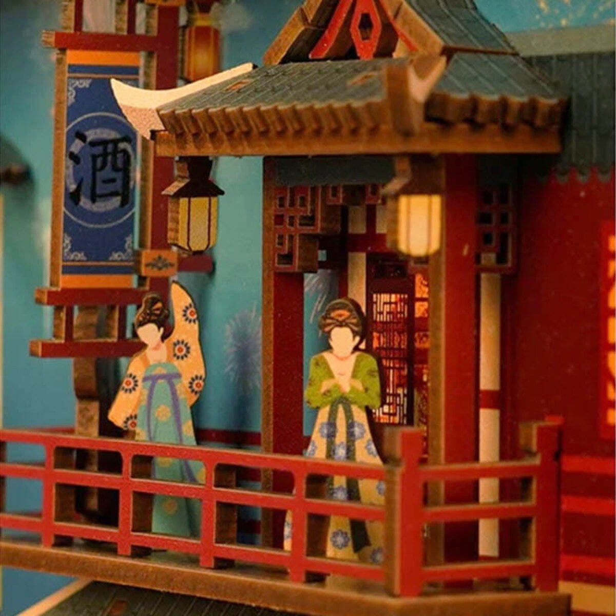 Miniaturowy domek Book Nook - Bankiet Dynastii Tang - Tonecheer