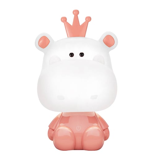 Stołowa lampka dekoracyjna Hippo KDR-613B-PK Zumaline LED 3W 4000K różowa biała