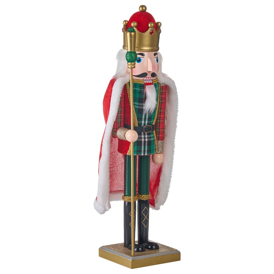 Figurka dekoracyjna HALLSJON Dziadek do orzechów 50 cm Czerwony/ zielony