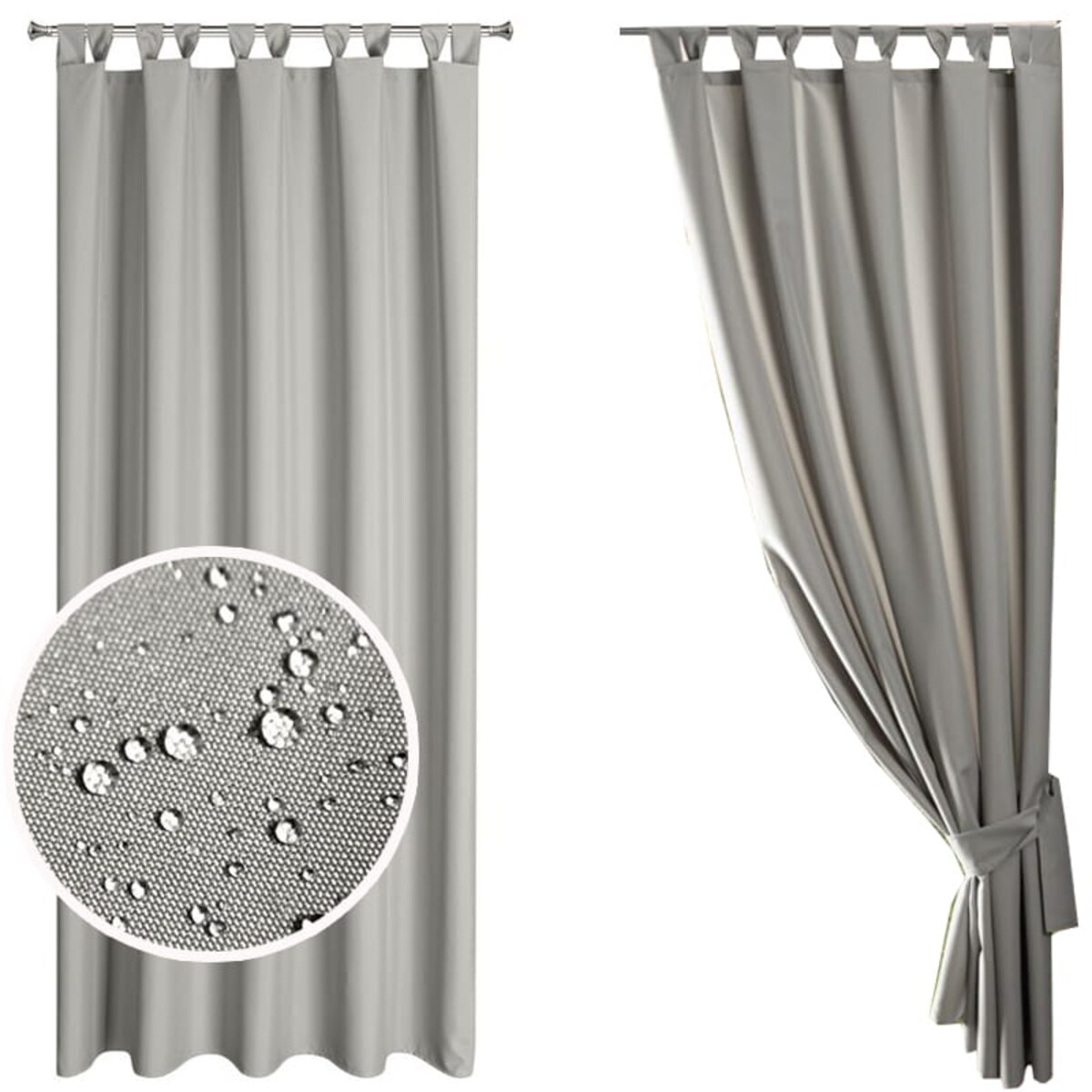 Wodoodporna Zasłona Ogrodowa Tarasowa Taras Tunel 155 x 200 Szara na Szelkach