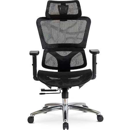 Fotel gamingowy obrotowy ergonomiczny do biurka czarny ROYAL