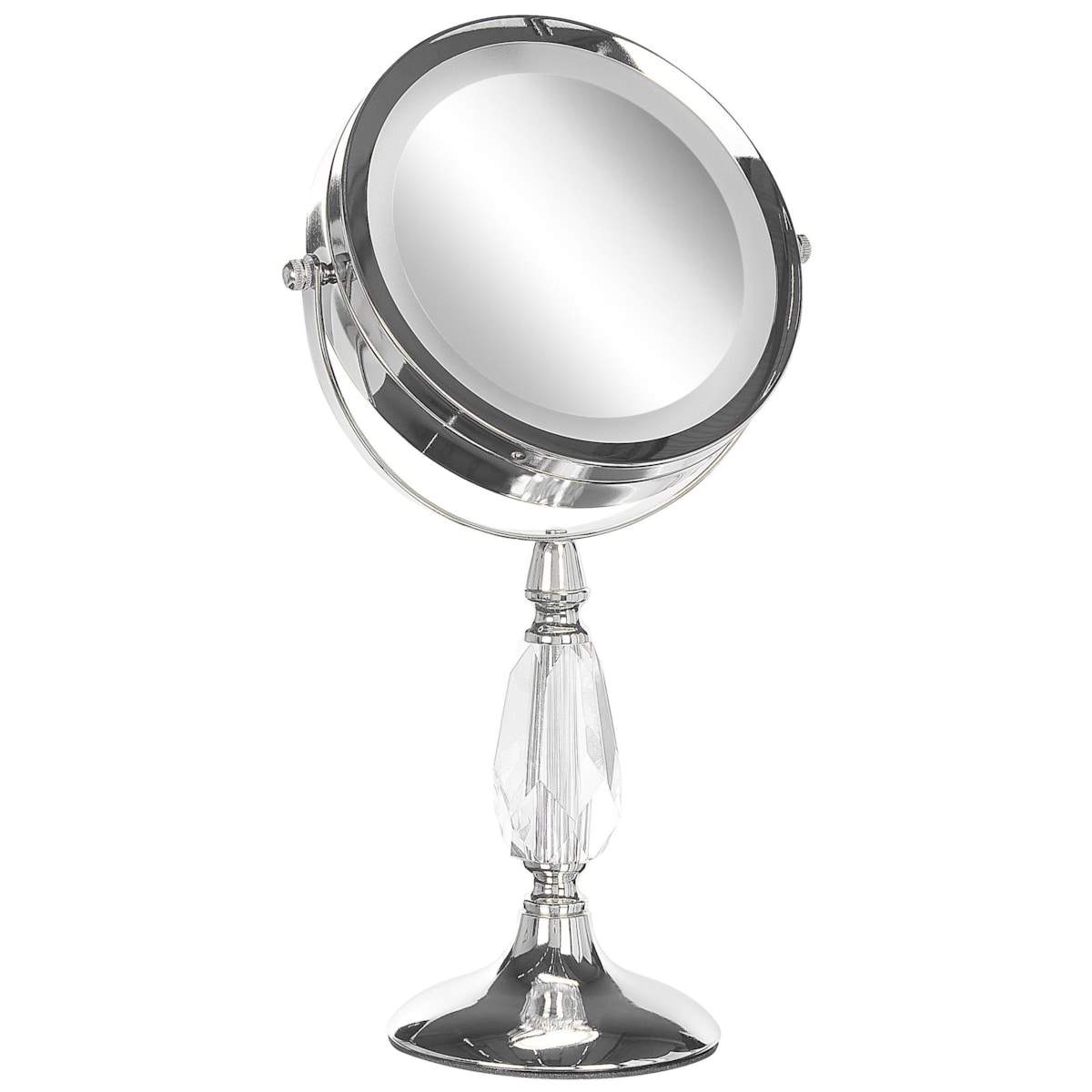 Lusterko kosmetyczne LED ø 18 cm srebrne MAURY