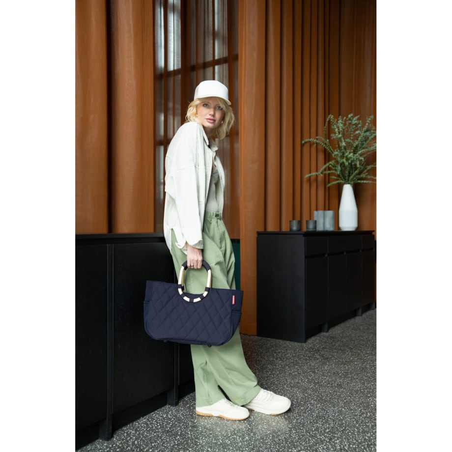 Torba LOOPSHOPPER M FRAME, rhombus midnight gold