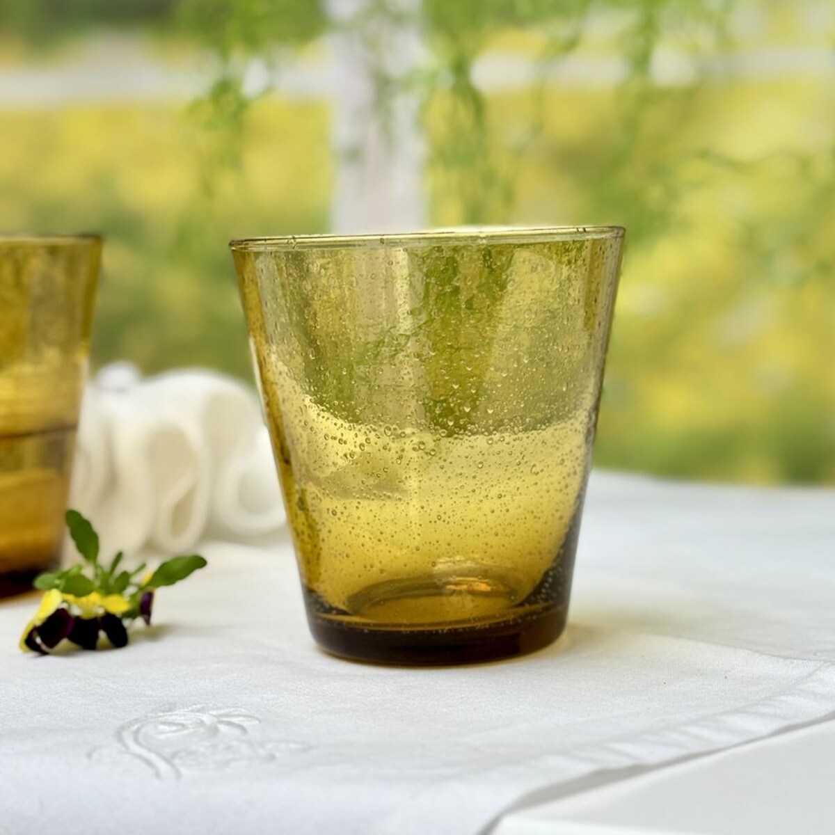 VILLA ITALIA Szklanka bursztynowa 300 ml AMBER