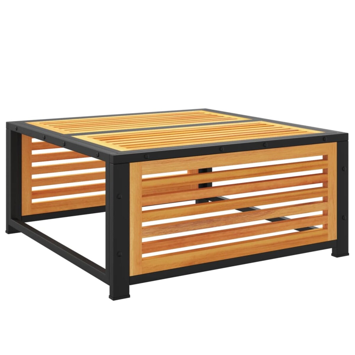 vidaXL Stolik ogrodowy, 68x68x30 cm, lite drewno akacjowe