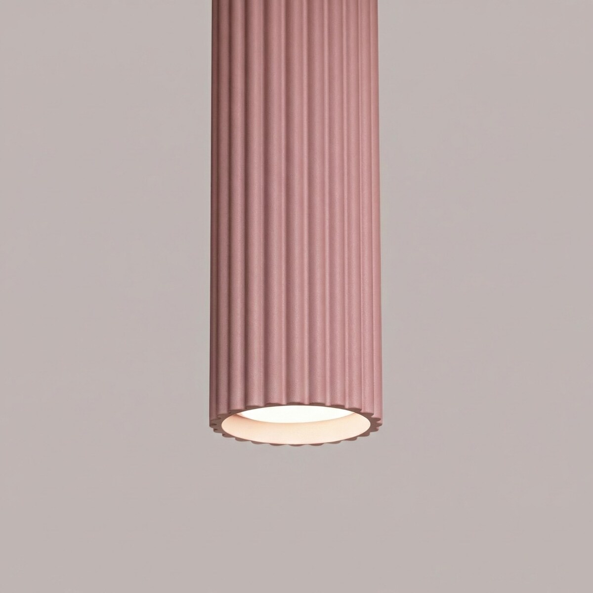 Lampa wisząca KARBON 1 różowa