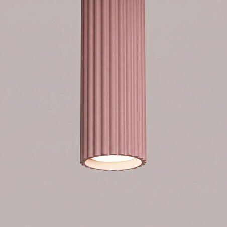 Lampa wisząca KARBON 1 różowa