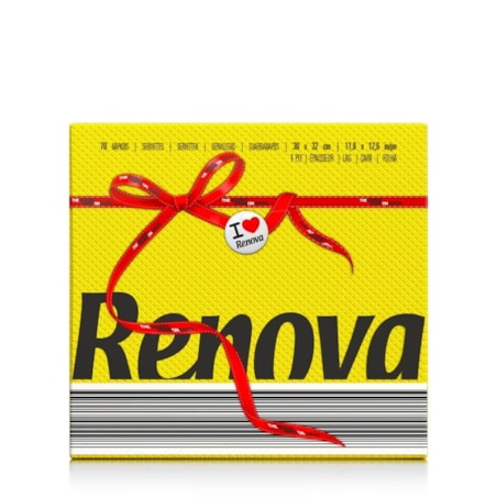 Serwetki papierowe Renova Red Label żółte 70 szt