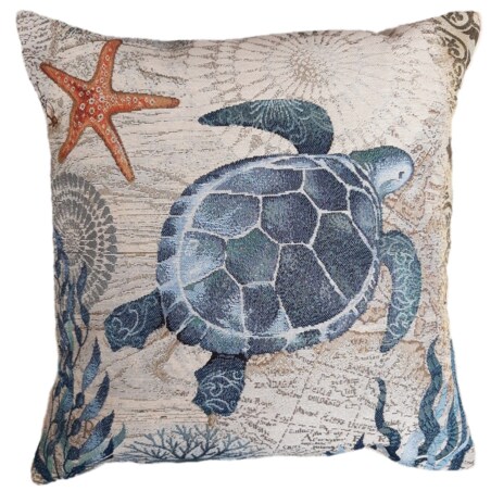 Poszewka Na Poduszkę Jasiek 45X45 Cm Żakardowa Dekoracyjna Ozdobna Nautico