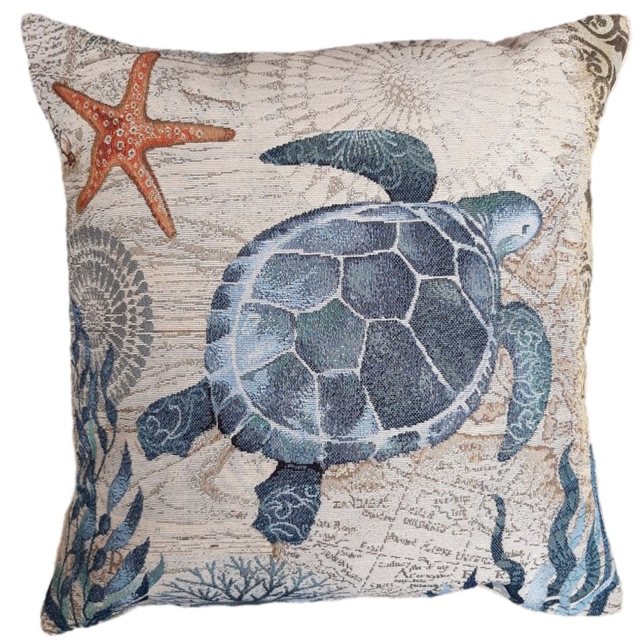 Poszewka Na Poduszkę Jasiek 45X45 Cm Żakardowa Dekoracyjna Ozdobna Nautico