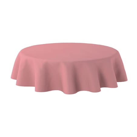 Obrus okrągły 100 x 100 cm zgaszony róż