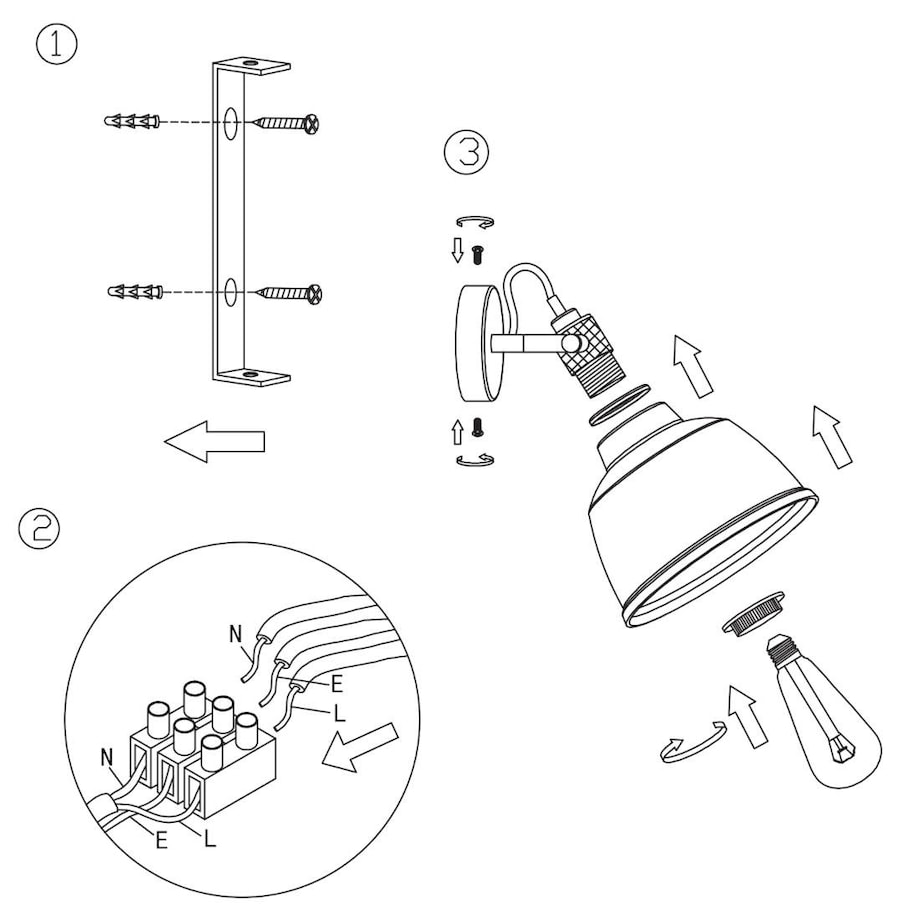 Industrialna LAMPA ścienna IRVING T163-01-R Maytoni loftowa OPRAWA regulowany kinkiet bursztynowy