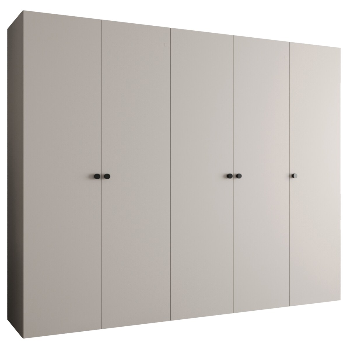 Szafa uchylna otwierana PARMA 1 250 wys. 202 cm Kaszmir + u. Czarny