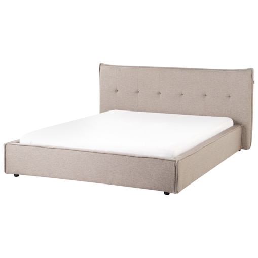 Łóżko LESTRE 160 x 200 cm Beżowoszary