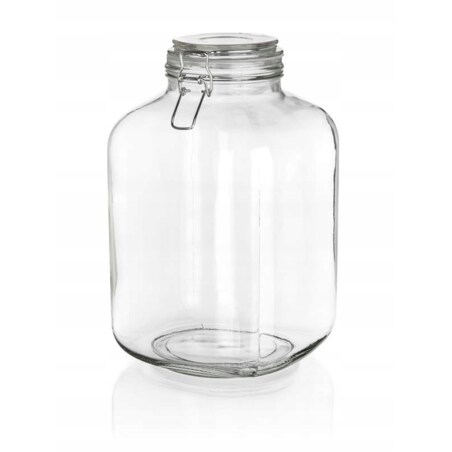 SŁOIK DUŻY szklany 5 L pojemnik hermetyczny klips weki żywność ogórki