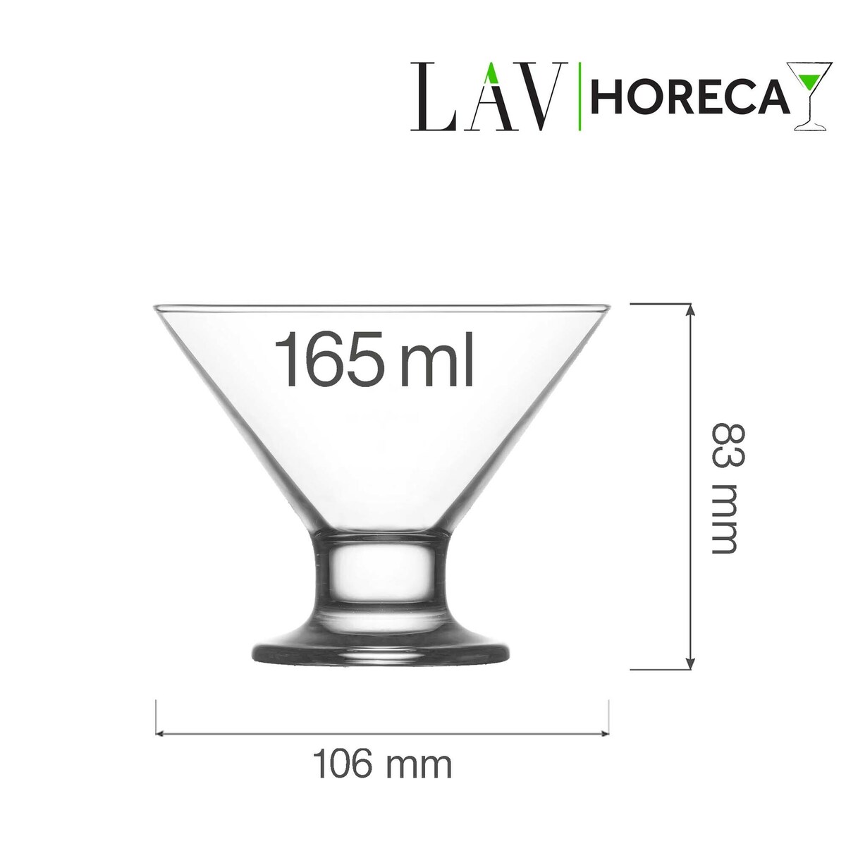 Pucharek do deserów i lodów Florence 165 ml, LAV