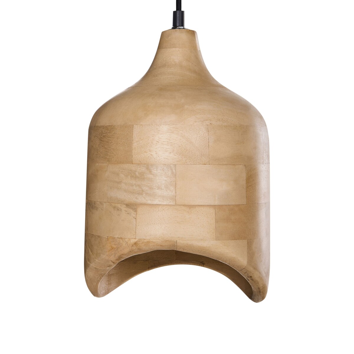 Lampa wisząca PANDU Drewno mango Jasnobrązowy