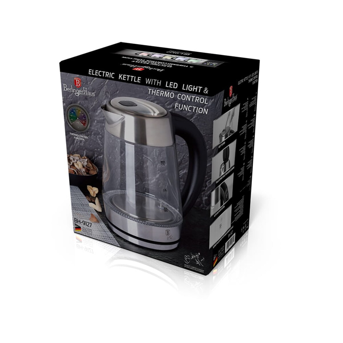 Czajnik elektryczny LED srebrny Berlinger Haus BH-9127