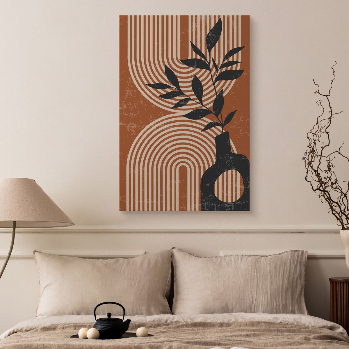 Obraz Gałązki w Wazonie Boho 80x120cm