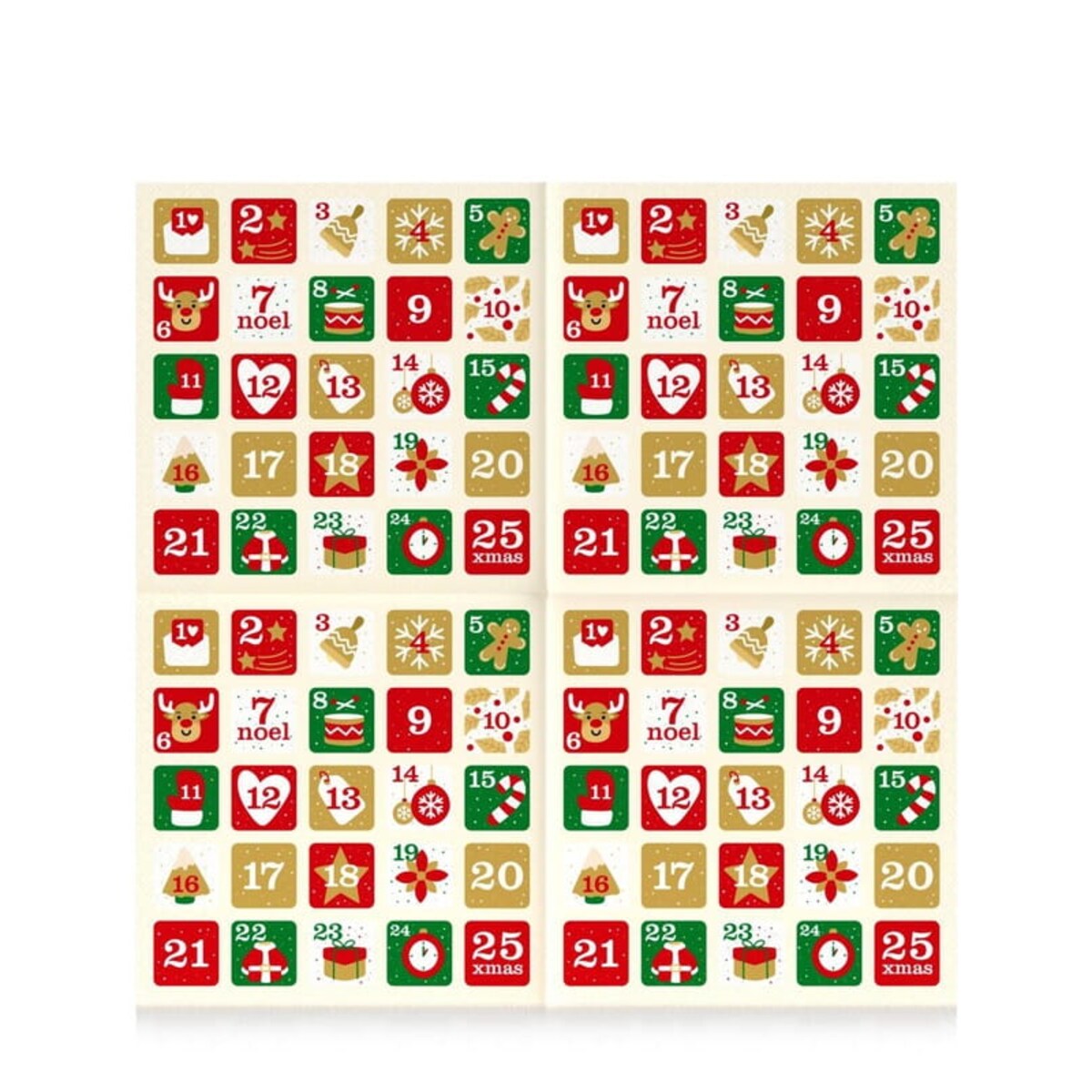 Serwetki Renova kalendarz adwentowy 20szt