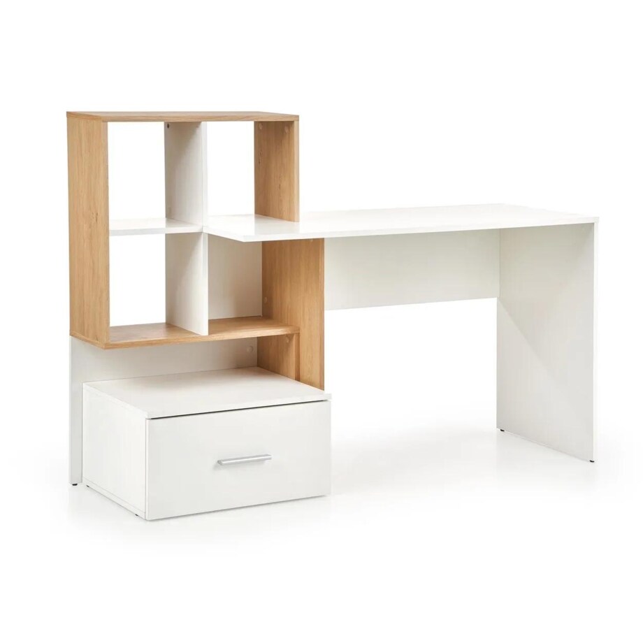 Biurko GROSSO dąb złoty/białe