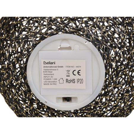 Dekoracja świąteczna BOLMEN Bombka 15/20 cm Czarny