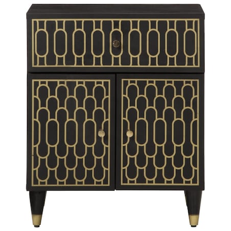 vidaXL Szafka nocna, 50x33x60 cm, lite drewno mango