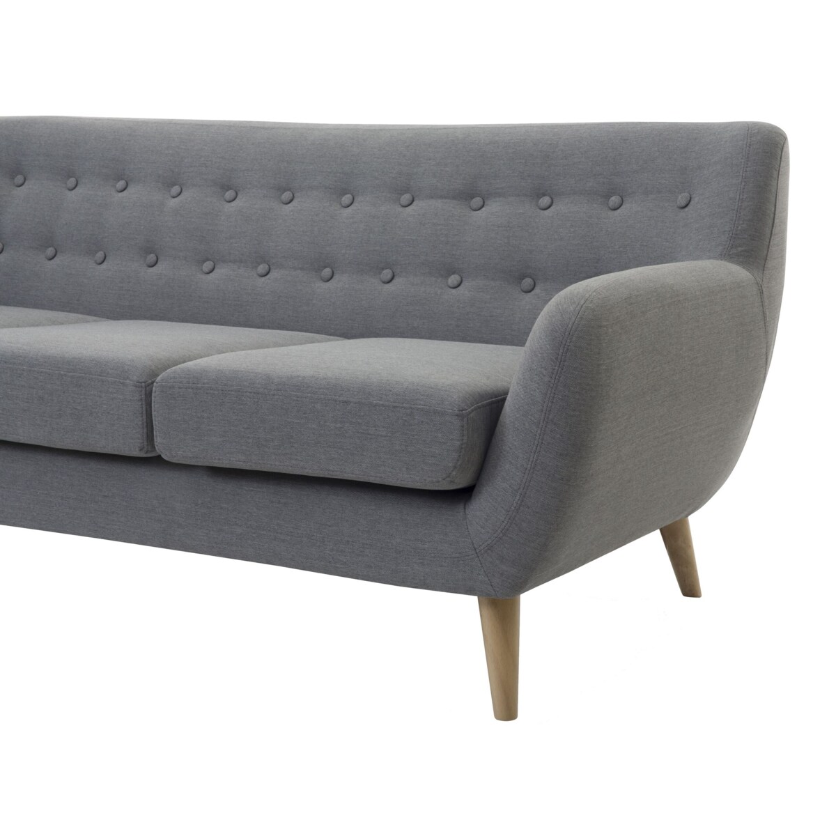 Sofa 3-osobowa jasnoszara MOTALA