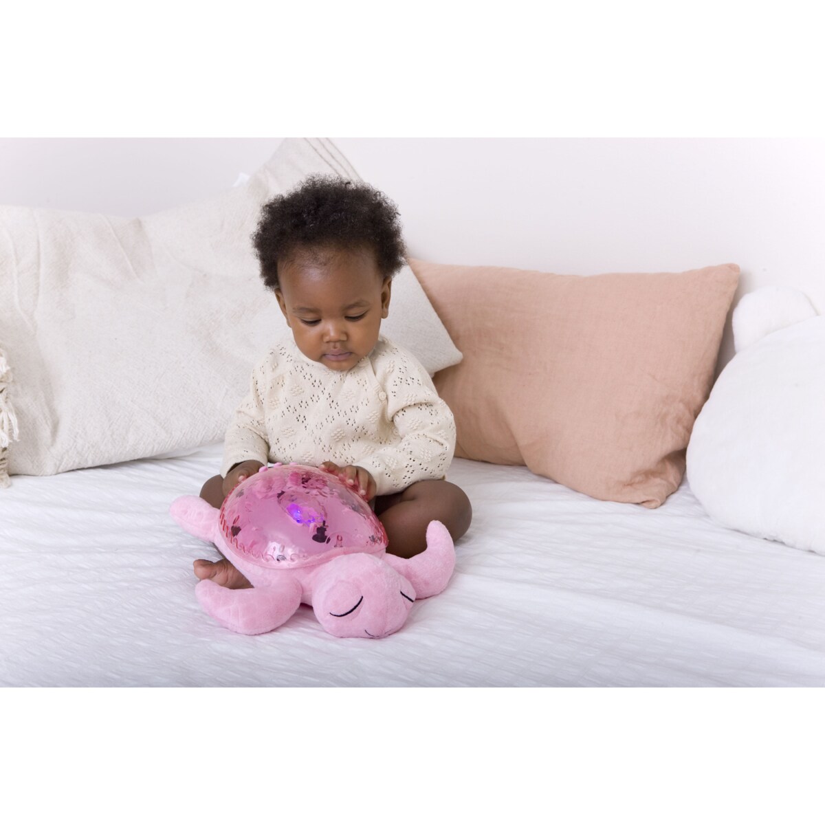 Projektor z pozytywką - Żółw podwodny różowy ECO - Cloud b® Tranquil Turtle™