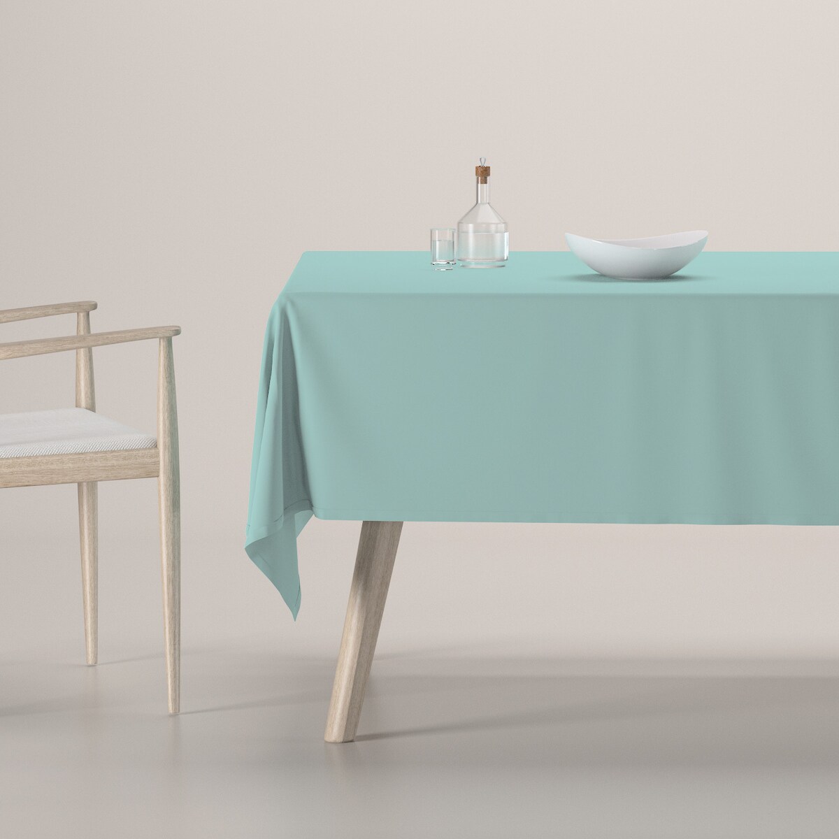 Obrus prostokątny 130 x 160 cm jasny turkus
