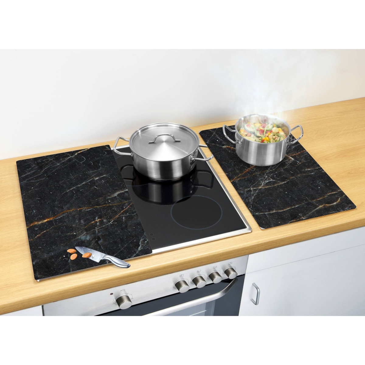 Podkładki kuchenne, 2 szt., szkło, 52 x 30 cm