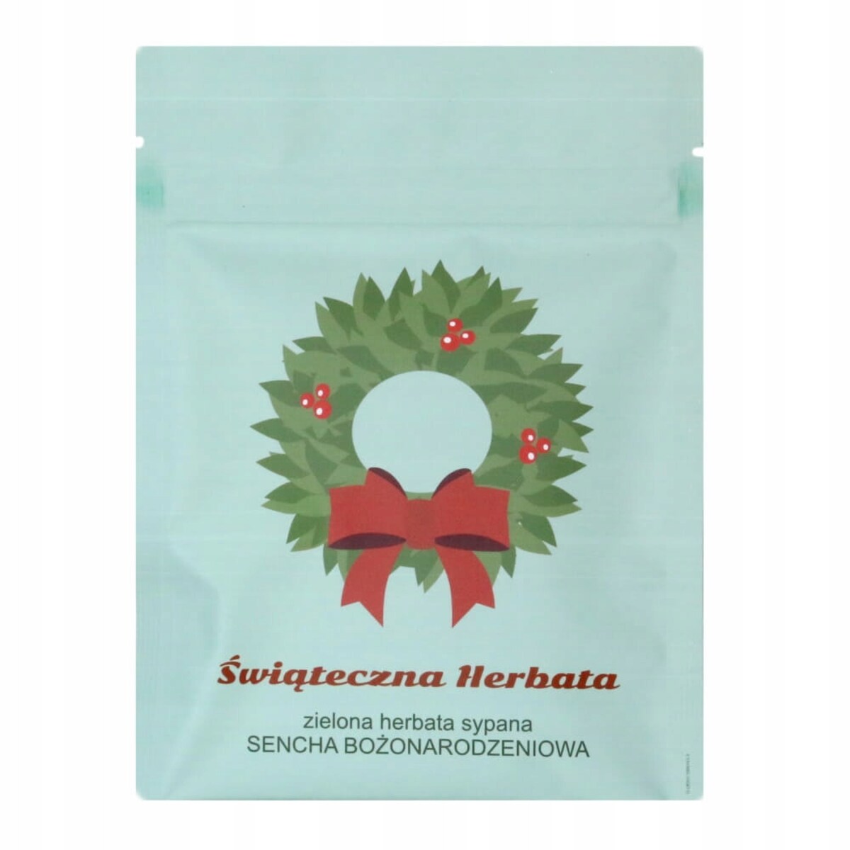 ŚWIĄTECZNA TOREBKA HERBATA ZIELONA LIŚCIASTA "BOŻONARODZENIOWA" - PREZENT UPOMINEK NA MIKOŁAJA ŚWIĘTA GWIAZDKĘ BOŻE NARODZENIE POD CHOINKĘ DLA KOBIETY FACETA