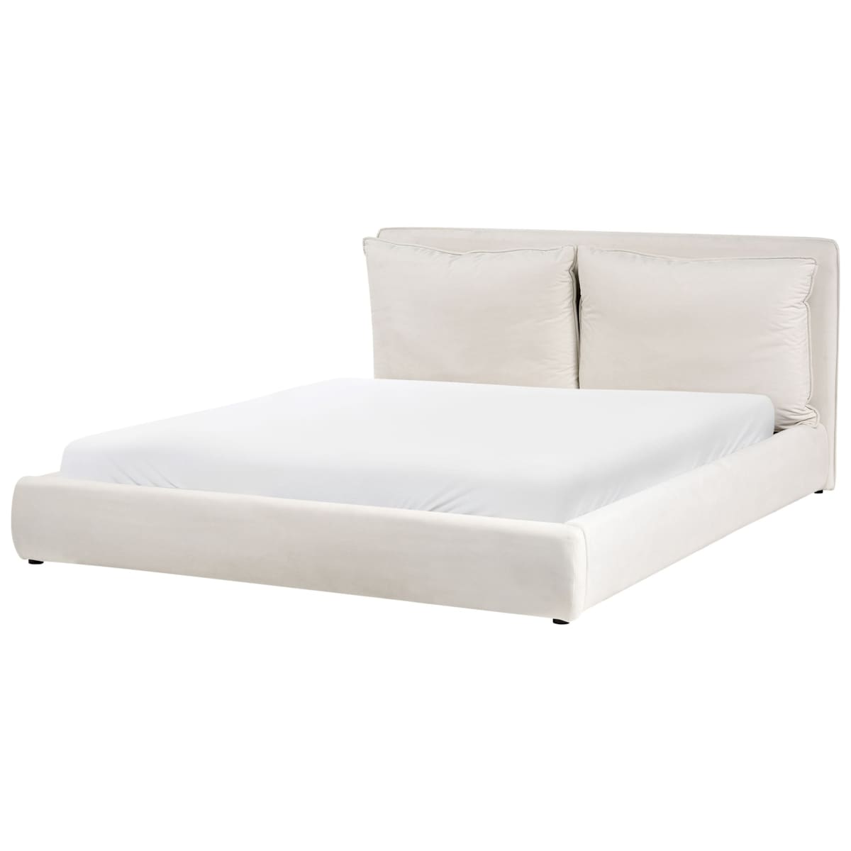 Łóżko wodne BAJONNA 180 x 200 cm Jasnobeżowy