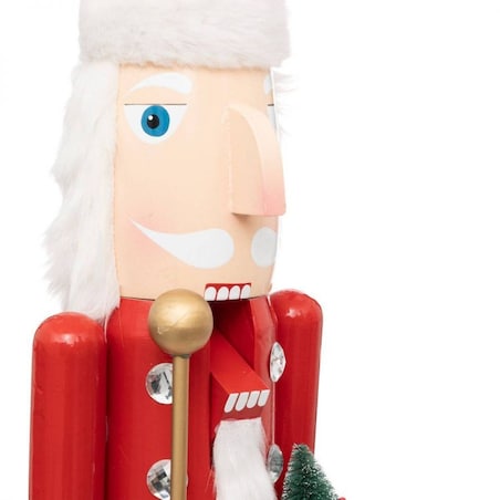 Dziadek do orzechów 106 cm w czapce Mikołaja