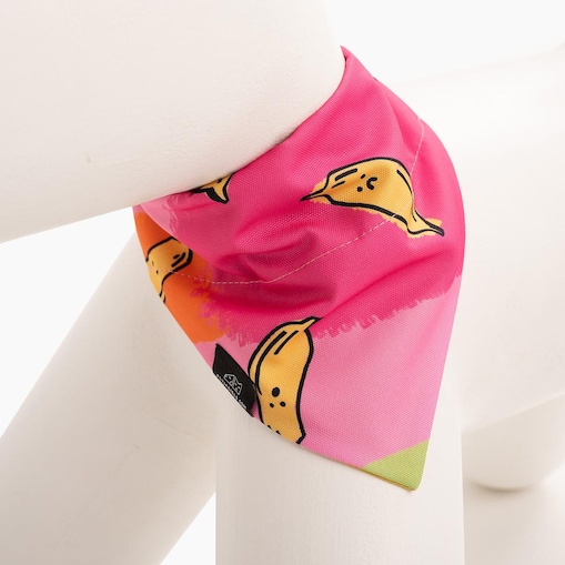 Bandanka "Owoc falliczny 2.0" na obrożę - Rozmiar: M, Rodzaj: Do obroży