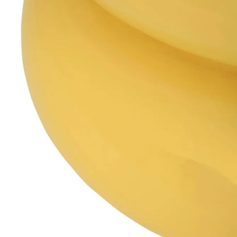 Stolik pomocniczy, boczny, Stoneto glossy, żółty, 43x35x35 cm