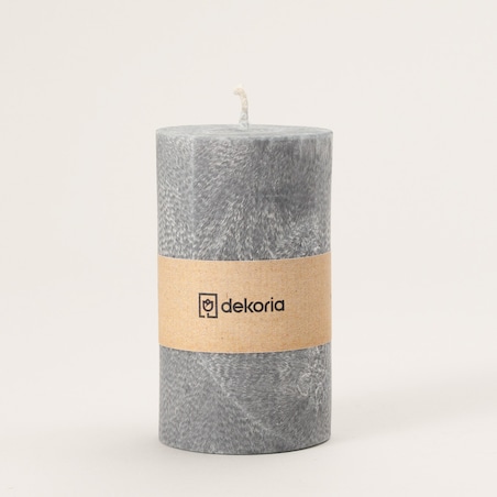 Świeca zapachowa palmowa walec Grey, 6,5x6,5x12 cm