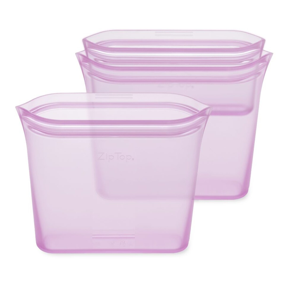 Zestaw 3 torebek: 2x śniadaniowa + na przekąski Lavender, Zip Top