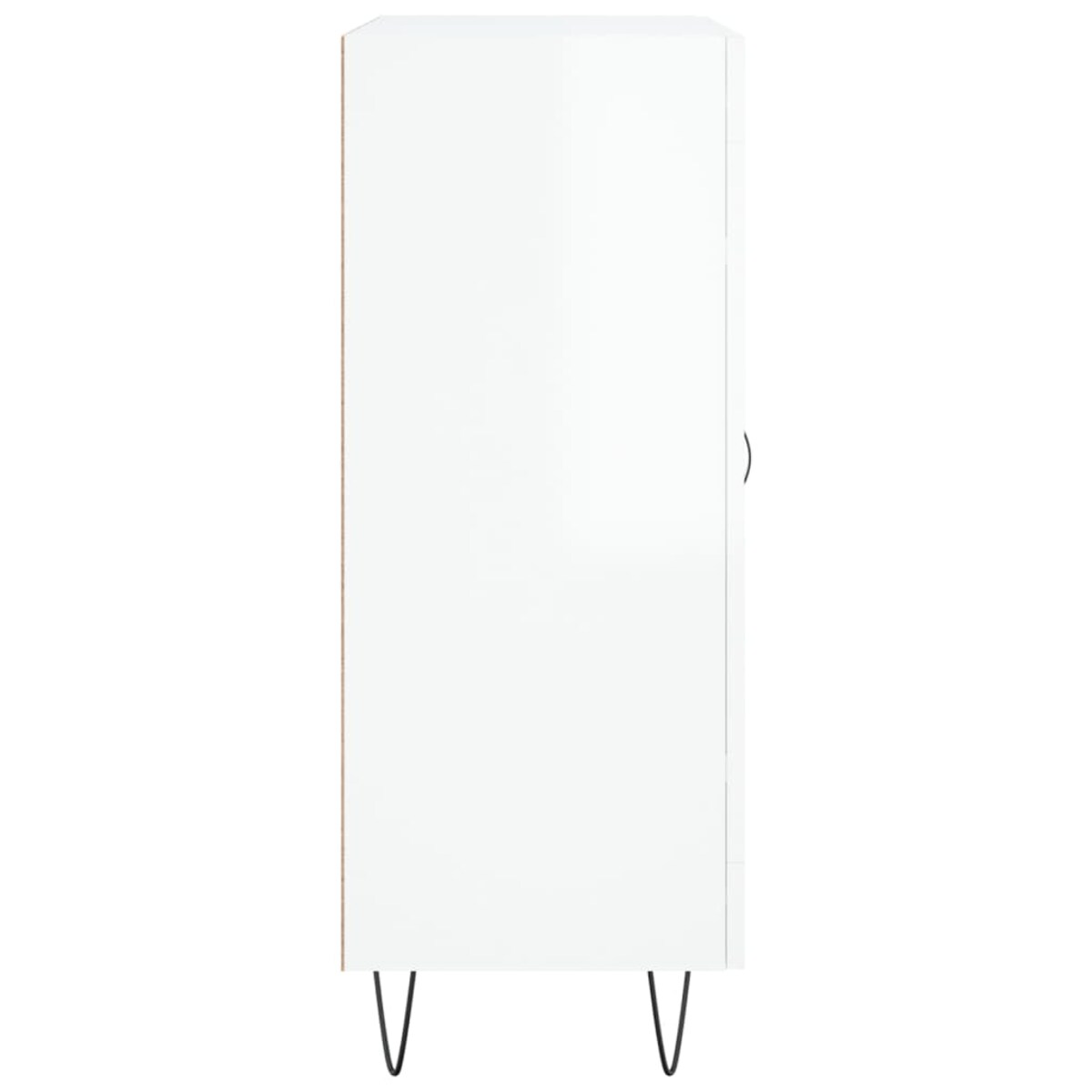 vidaXL Szafka, biała, połysk, 69,5x34x90 cm, materiał drewnopochodny