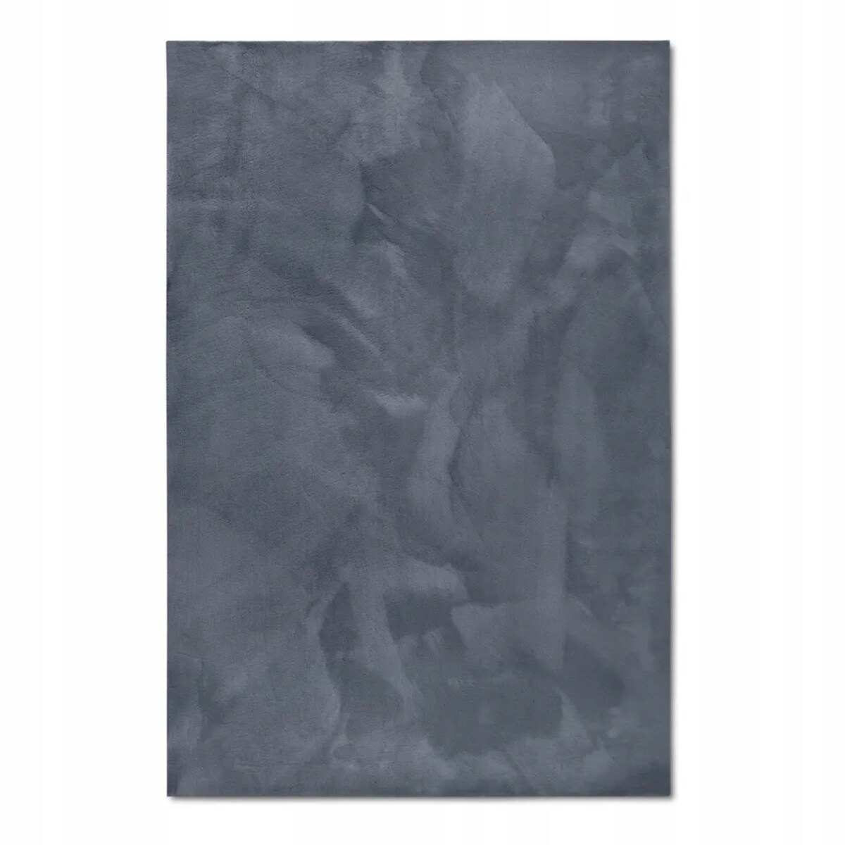 Dywan pluszowy do salonu 80x150cm, miękkie grafitowe włosie