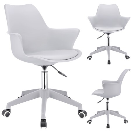 Krzesło obrotowe eleganckie INEZ szare